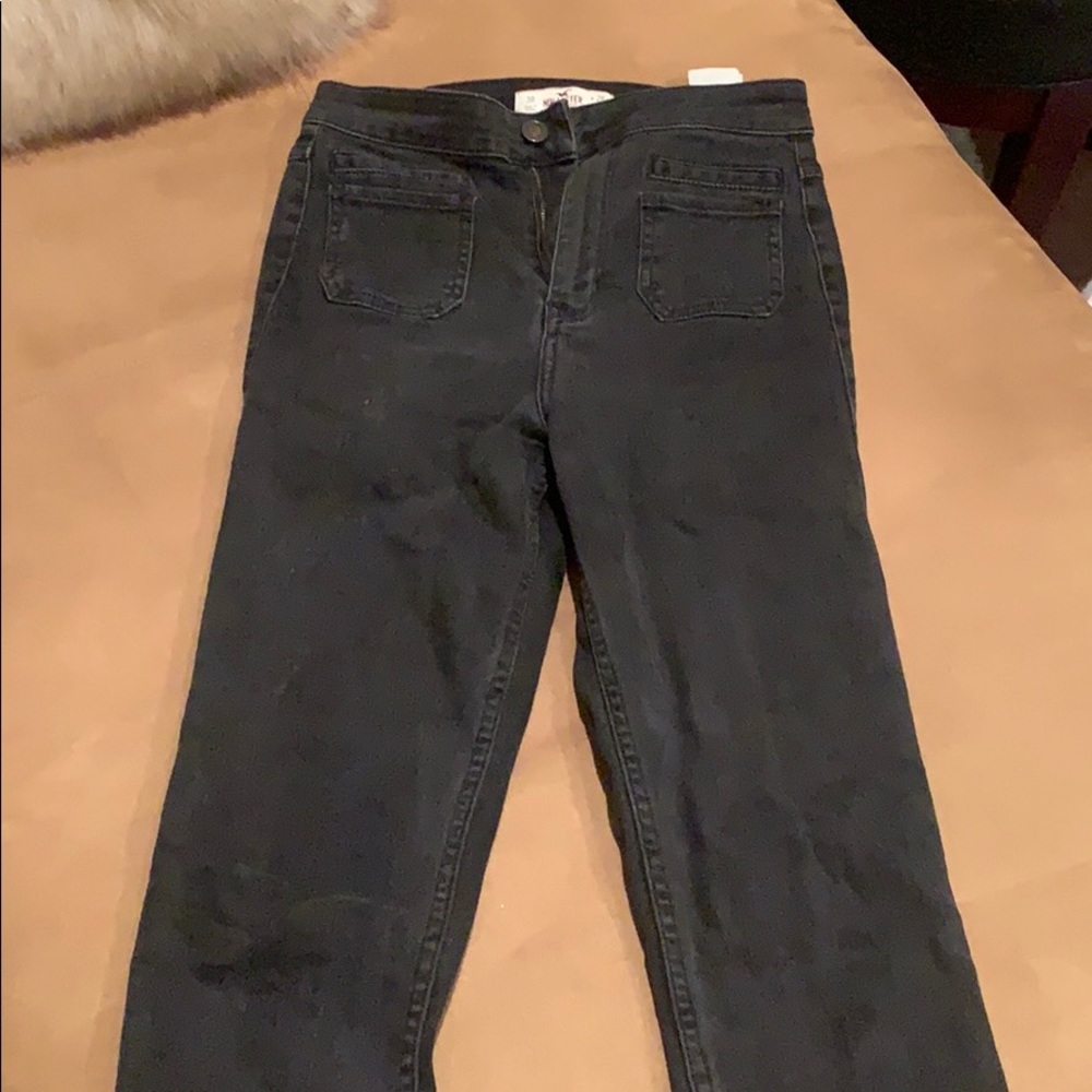 Black hollister skinny jeans